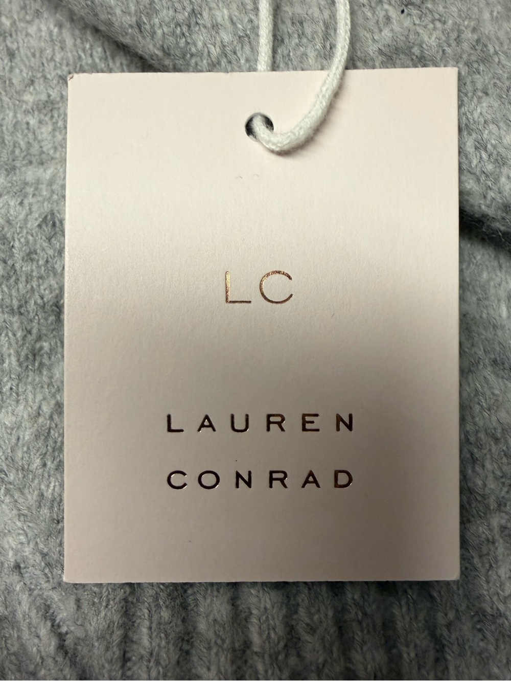 LC Lauren Conrad Rhinestone Bow Raglan Sweater - Picture 8 of 9